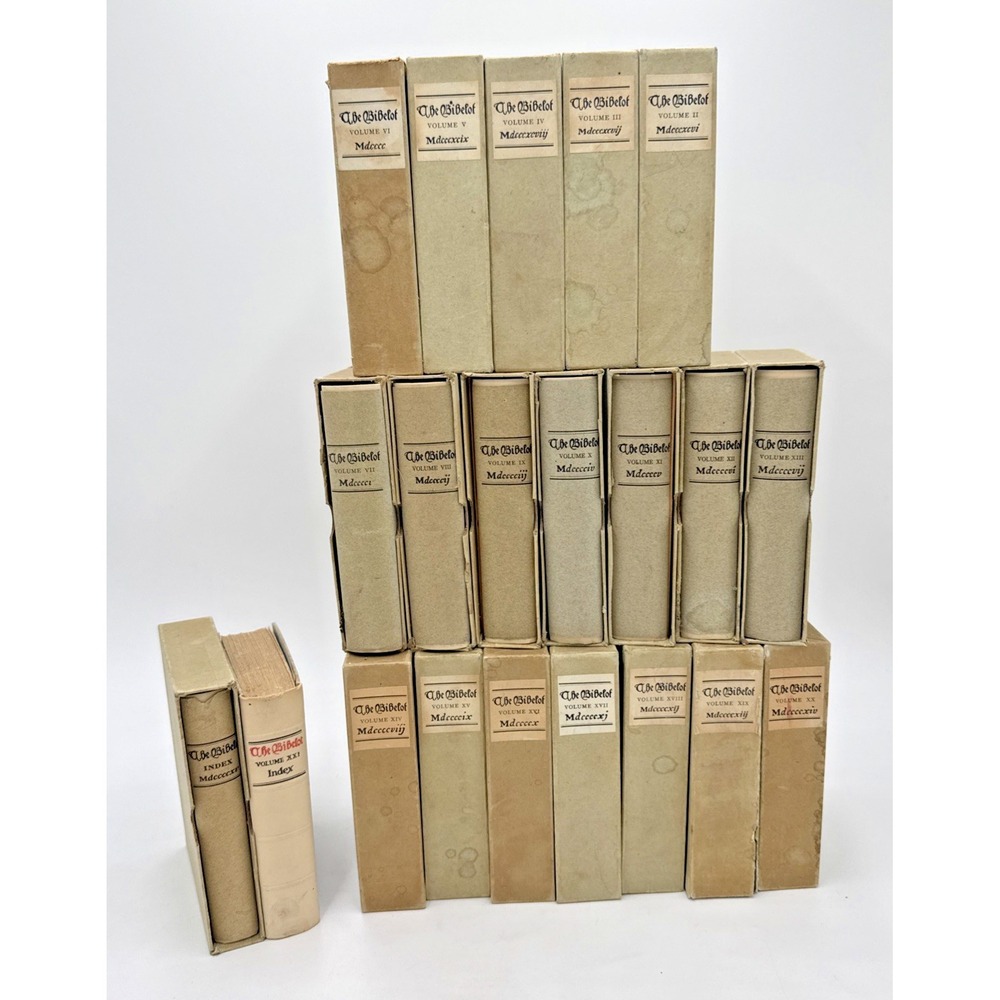 The Bibelot Thomas Mosher 1920s Vol 2-21 Mosher Testimonial Slipcovers HCDJ